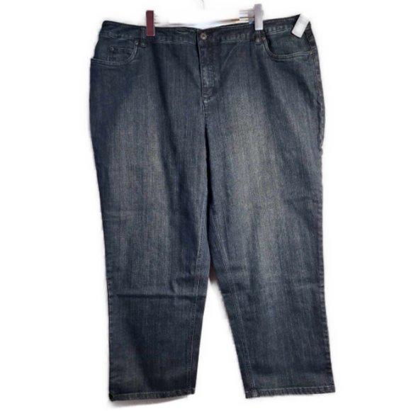 Talbots Classic Fit High-Rise Straight Leg Black Jeans Size 22WP - Picture 1 of 13